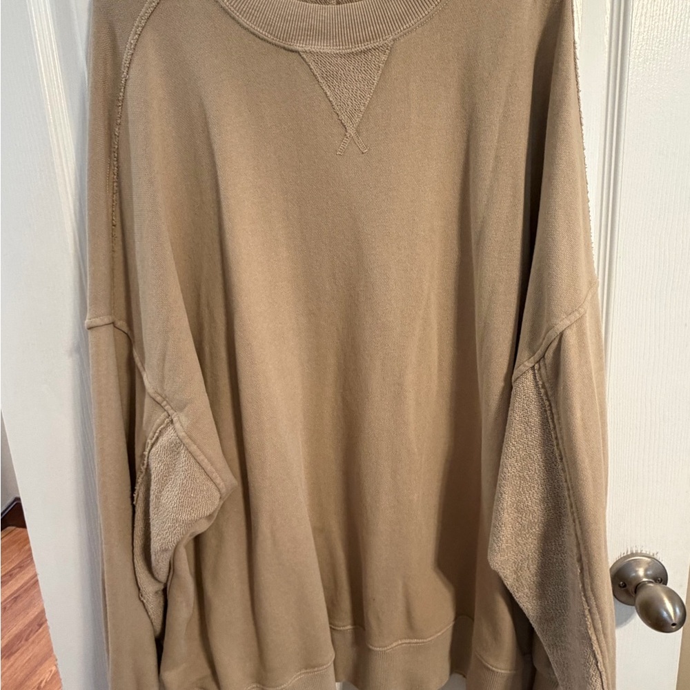 Women's Casual Tan Sweatshirt